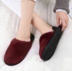 1 Pair Women Winter Warm Non-Slip Indoor Floor Socks Soft Home Velvet Slipper Socks - Image 2