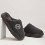 Men's Bear Plush Slippers with Fleece Lining - Image 6