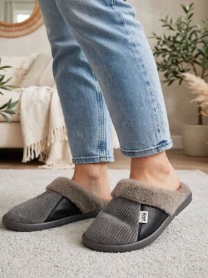Quurt Faux Fur Slippers For Men